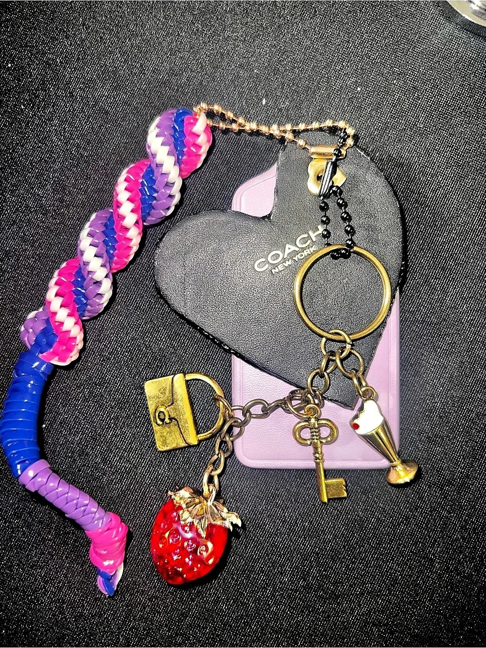 Girly pop key chain